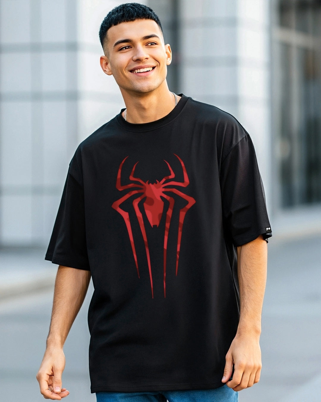 Spiderman Drop Shoulder Tee (Unisex)