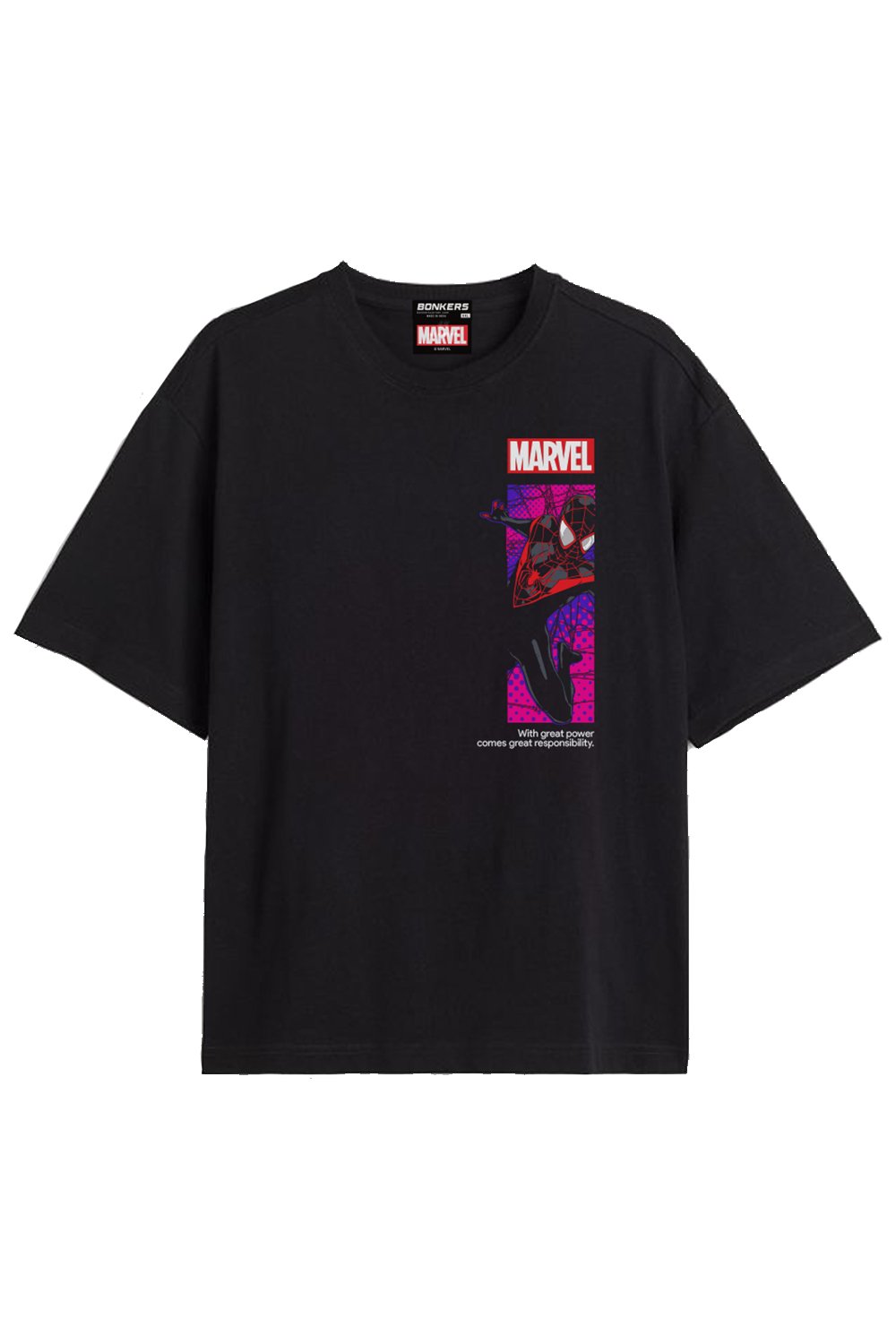 Spiderman: Miles Morales – Oversized Drop Shoulder Tee (Unisex)