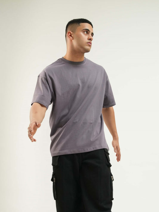 PLAIN DROP SHOULDER TEE'S